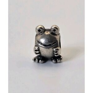 Pandora Frog Charm 925 ALE Sterling Silver Cute Animal Bead Bracelet
